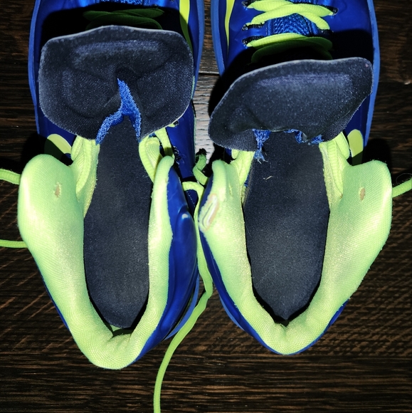 Nike 👟 2012 KD 35 Basketball shoes Royal Blue/Neon yellow size US 7Y Eur 40 $14 - Picture 5 of 14